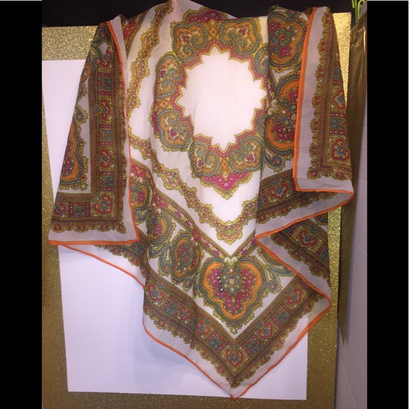 A Max Hurni Import Swiss Silky Scarf - Picture 5 of 7